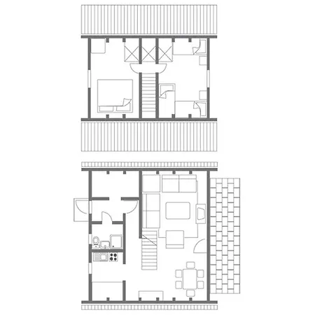 Ferienwohnpark Nurdachhaus Typ 8 Ndw 088 別荘 *